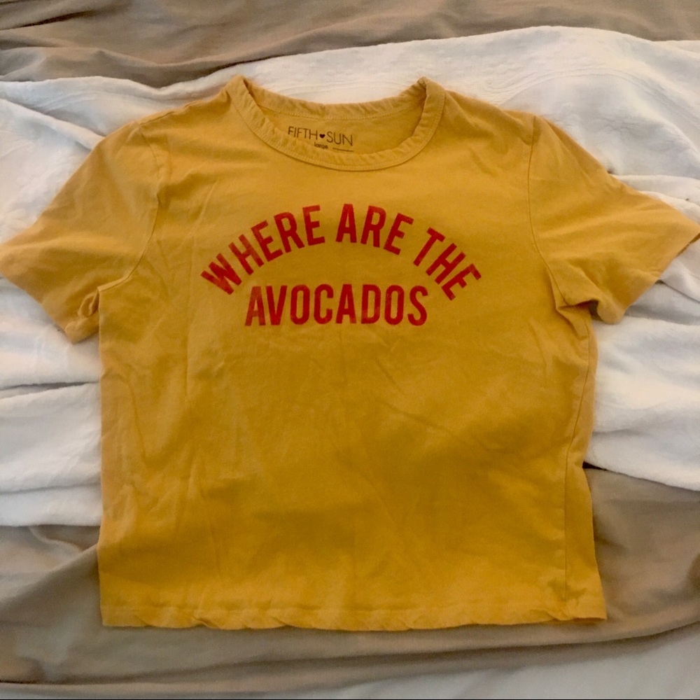 AVOCADO T-SHIRT FOR BILLIE EILISH FANS FIFTH SUN